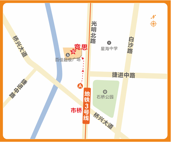 广州竞思教育番禺中心地图